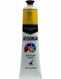 Jo Sonja Acrylic Paint, India Yellow 2.5oz