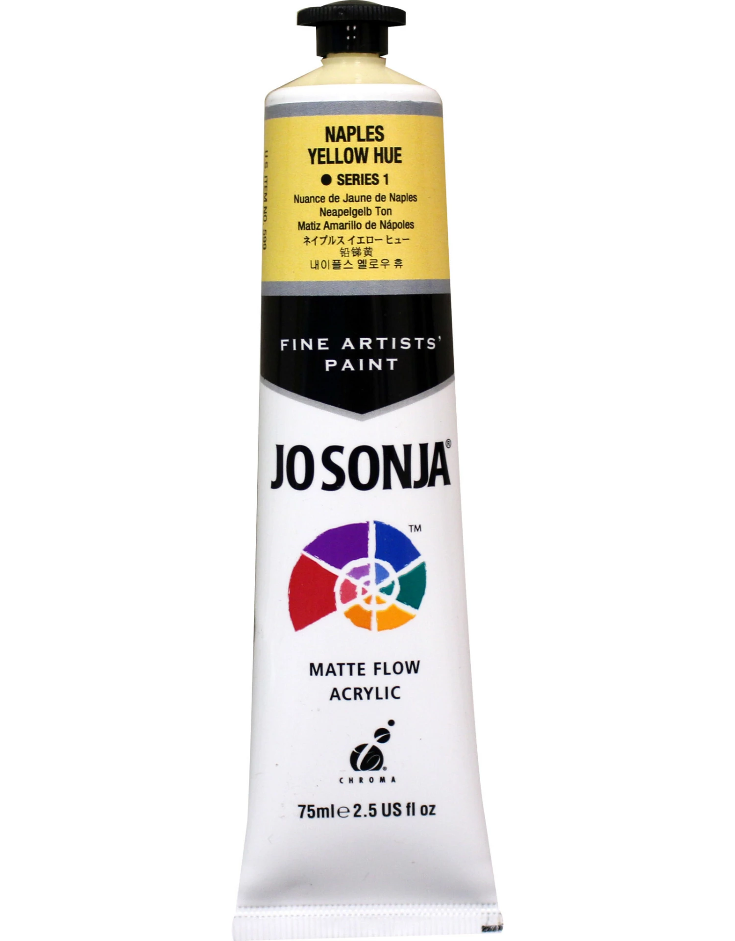 Jo Sonja Acrylic Paint, Naples Yellow Hue 2.5oz 3 Jo Sonja Acrylic Paint, Naples Yellow Hue 2.5oz