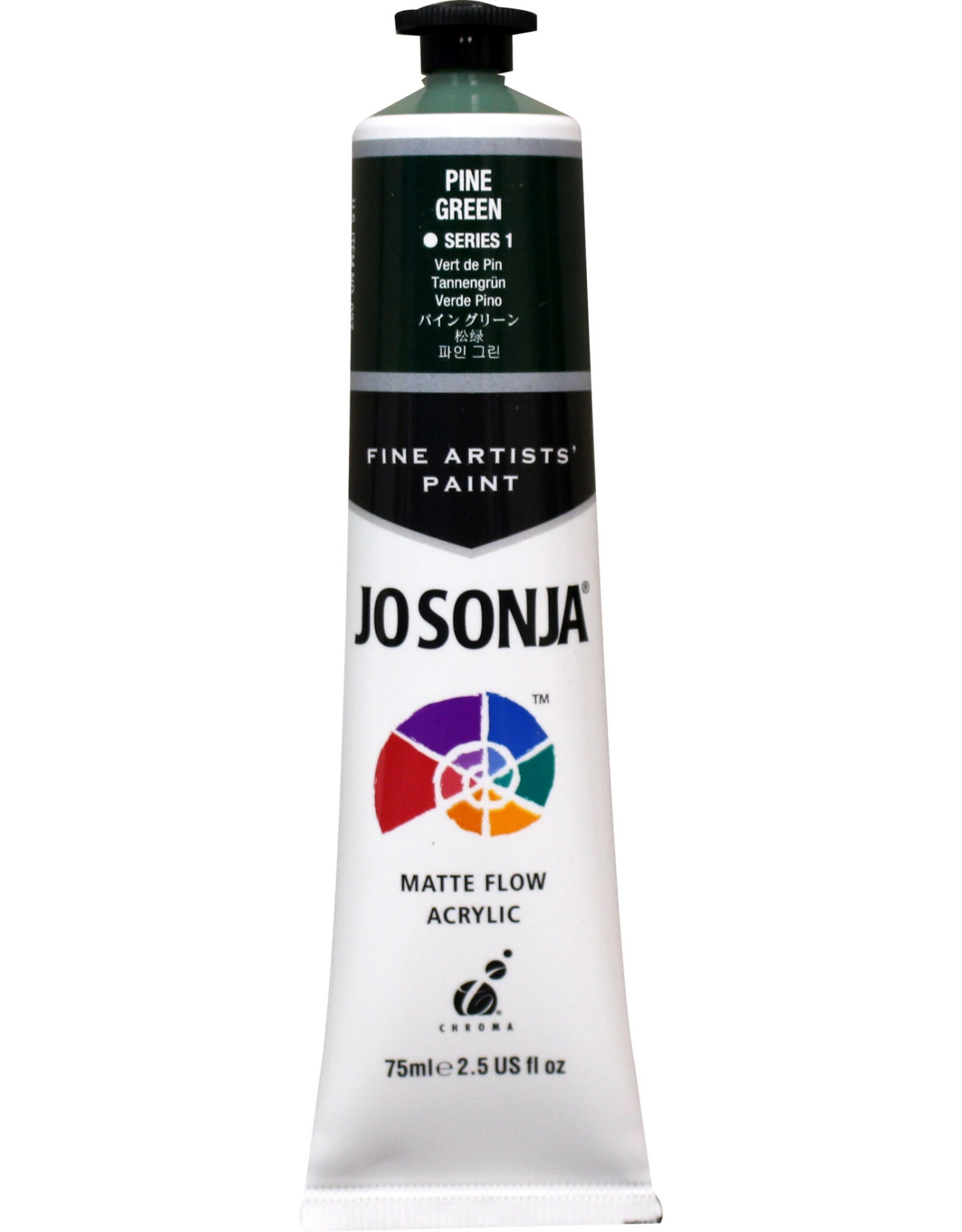 Jo Sonja Acrylic Paint, Pine Green 2.5oz 3 Jo Sonja Acrylic Paint, Pine Green 2.5oz