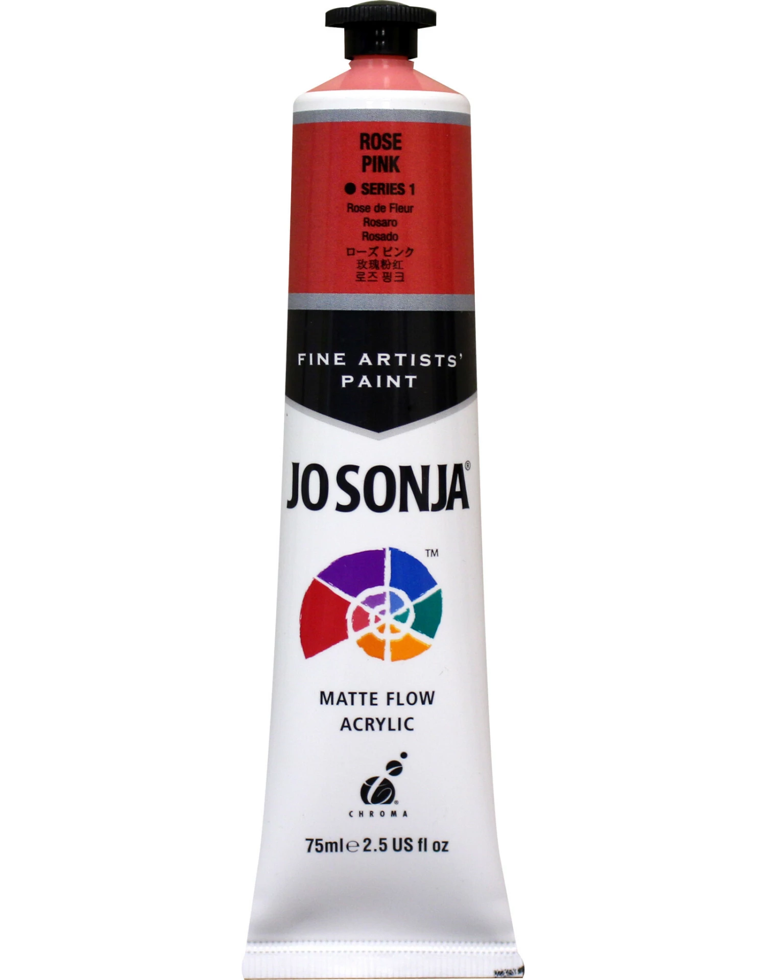 Jo Sonja Acrylic Paint, Rose Pink 2.5oz 3 Jo Sonja Acrylic Paint, Rose Pink 2.5oz