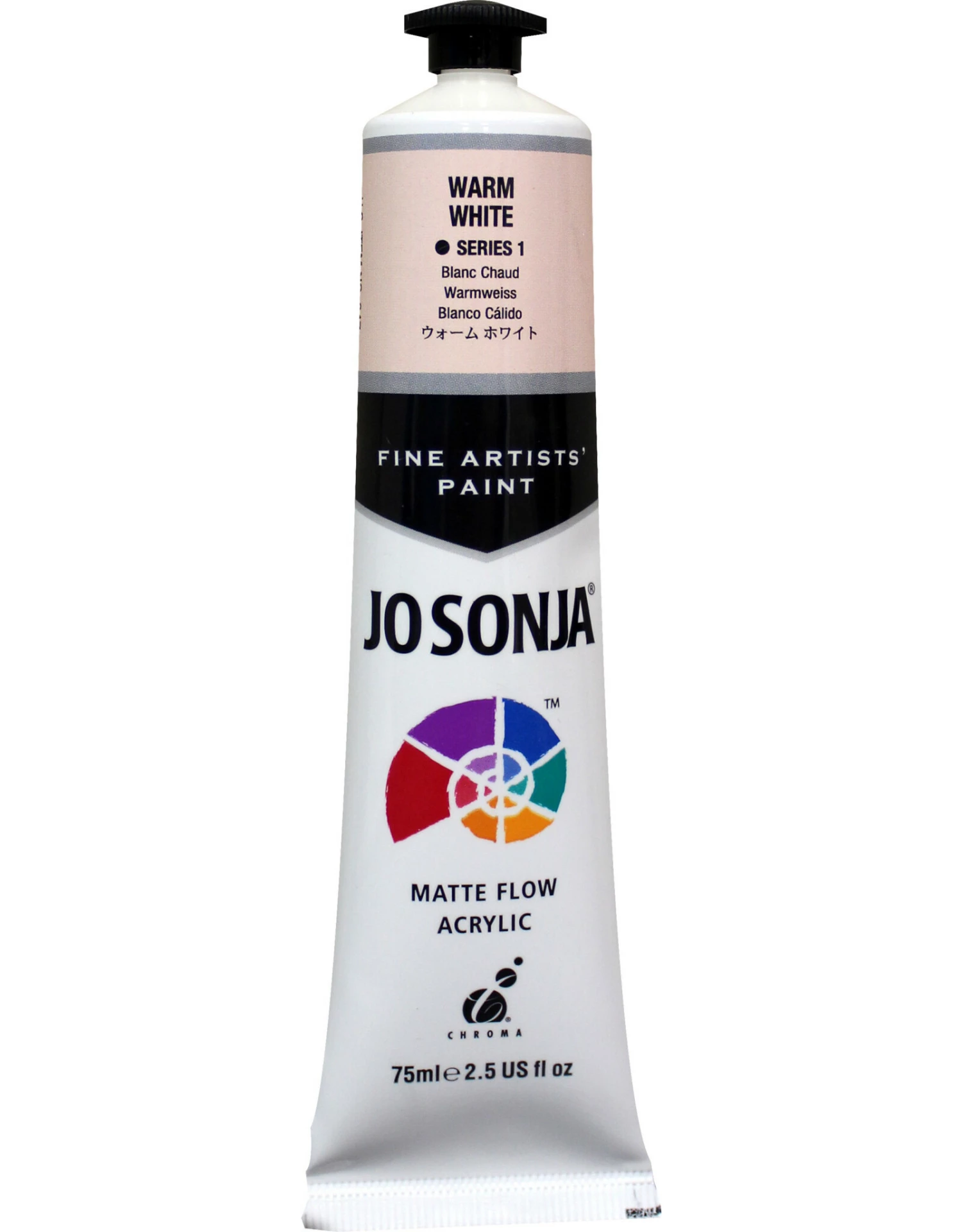 Jo Sonja Acrylic Paint, Warm White 2.5oz 3 Jo Sonja Acrylic Paint, Warm White 2.5oz