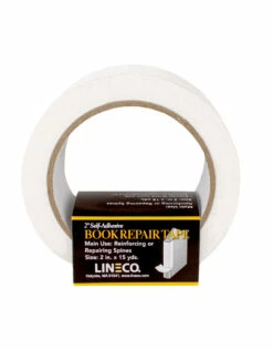 Lineco Book Cloth Repair Tape, White, 2" X 15yd