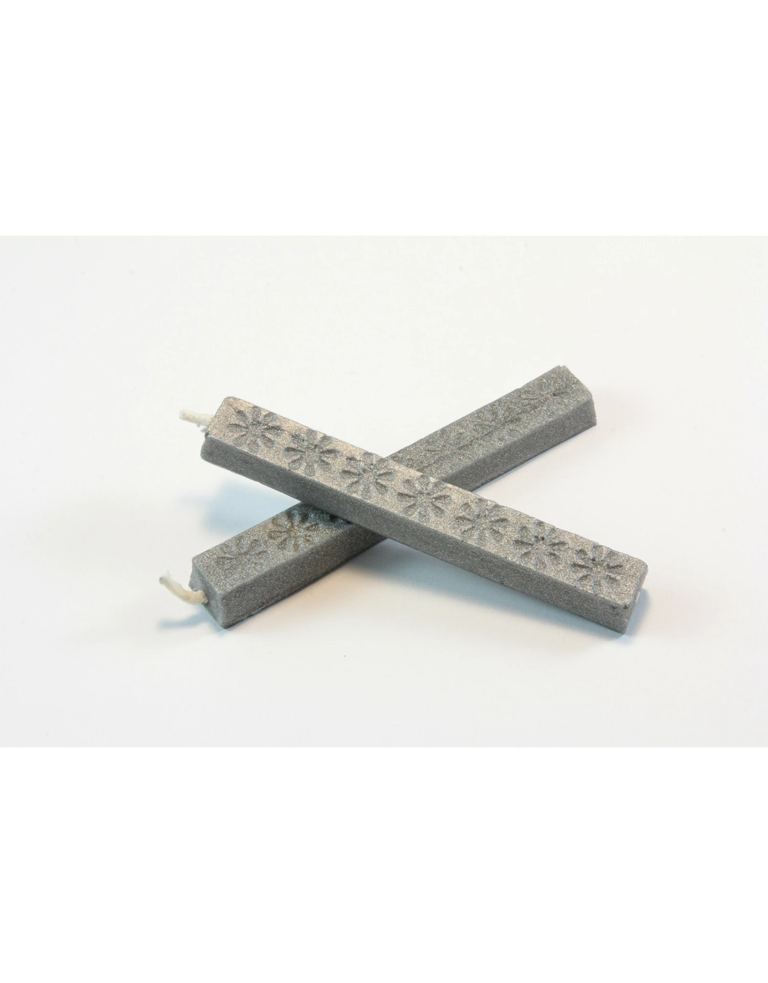 Long Wick Wax Sticks, Silver 4 Long Wick Wax Sticks, Silver - Image 2