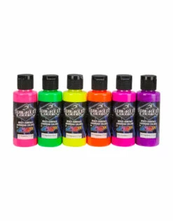 Createx Wicked Colors Fluorescent Set, 2oz.