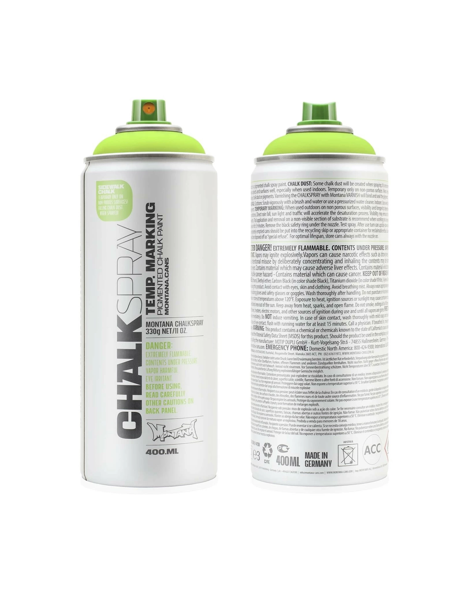 Montana CHALKSPRAY, Green 3 Montana CHALKSPRAY, Green