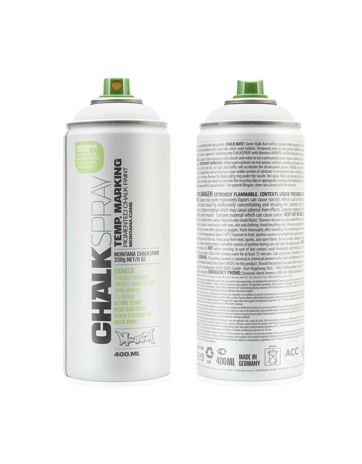 Montana CHALKSPRAY, White 3 Montana CHALKSPRAY, White