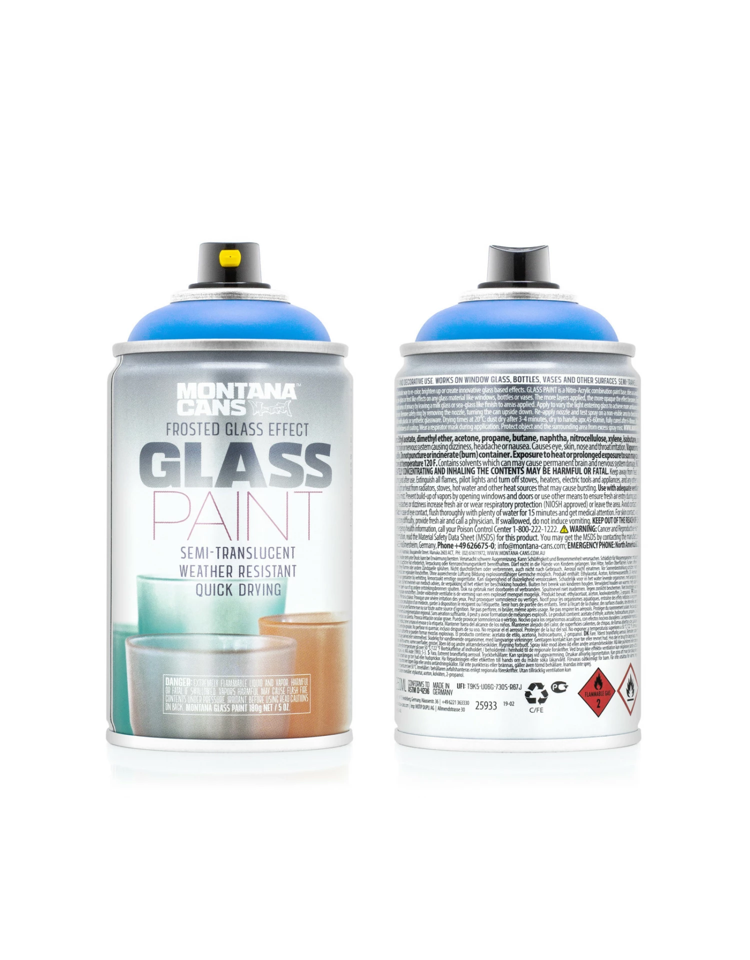 Montana GLASS, Blue 3 Montana GLASS, Blue