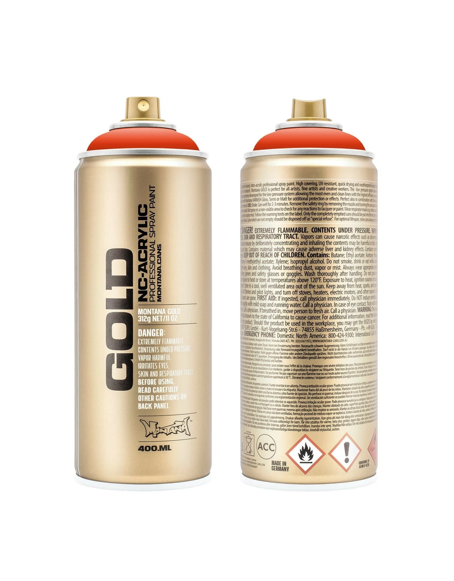 Montana GOLD, Red Orange 2 Montana GOLD, Red Orange