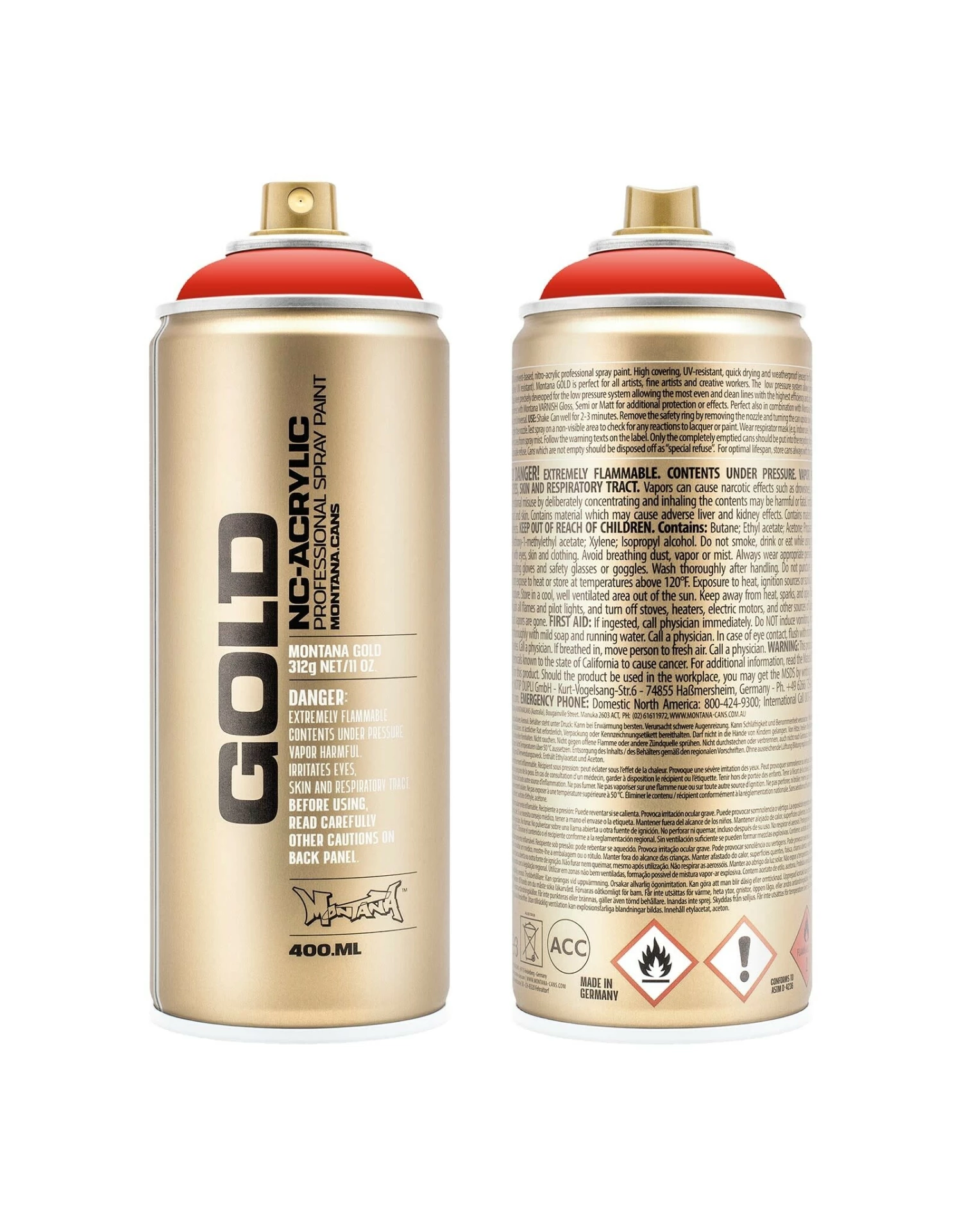 Montana GOLD, Shock Orange Dark 3 Montana GOLD, Shock Orange Dark