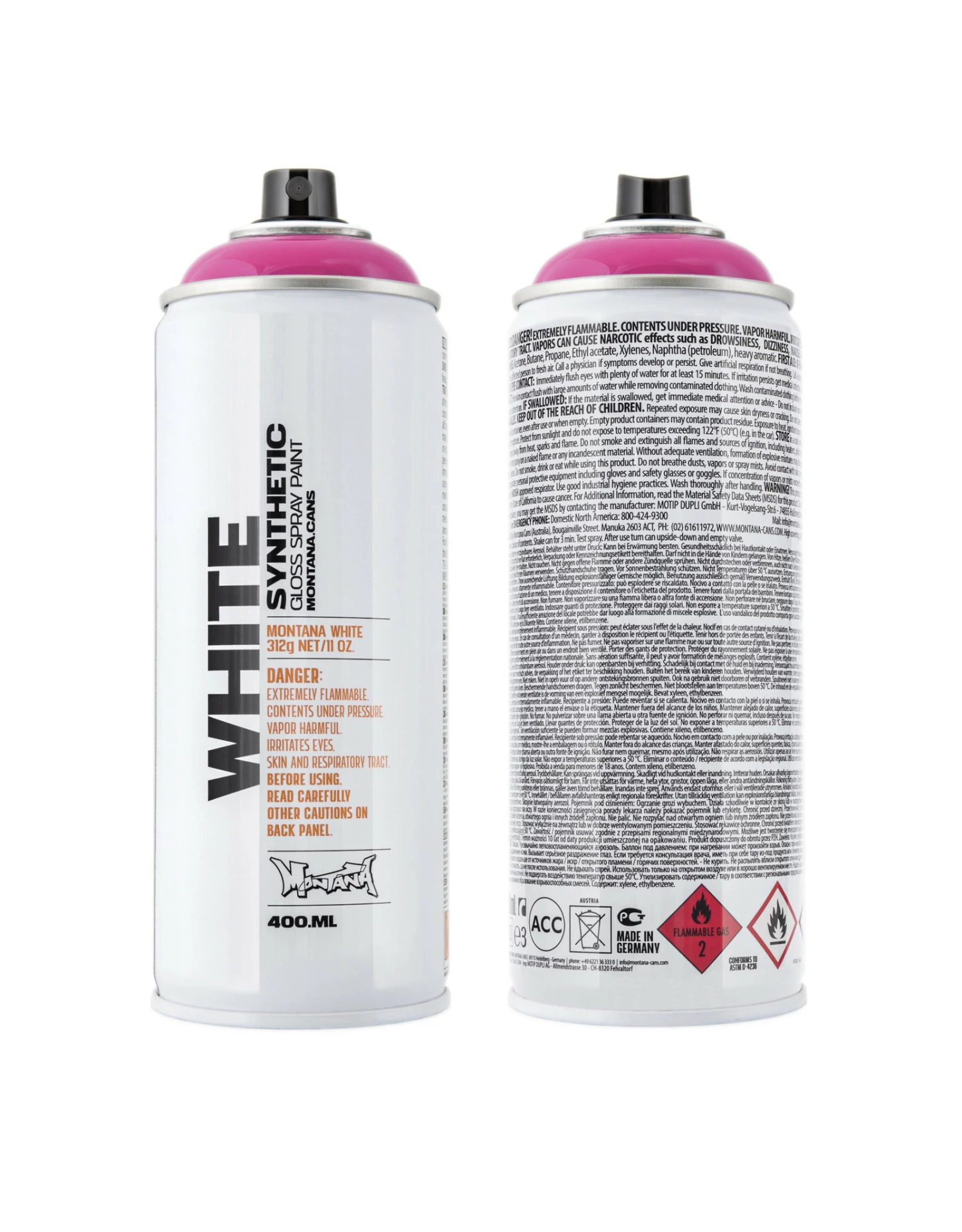 Montana WHITE, Fuchsia 3 Montana WHITE, Fuchsia