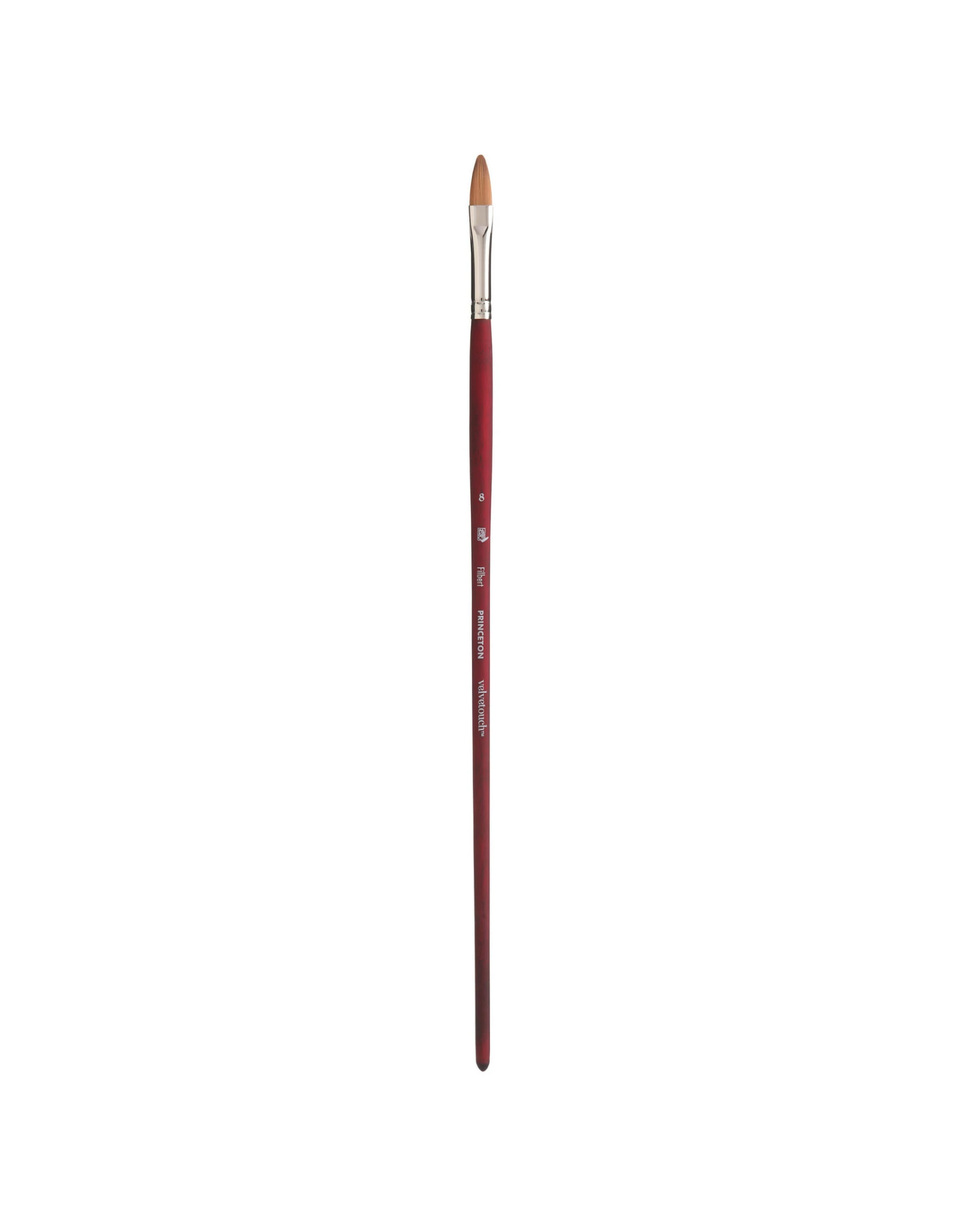 Princeton Velvetouch Long Handle Filbert # 8 3 Princeton Velvetouch Long Handle Filbert # 8