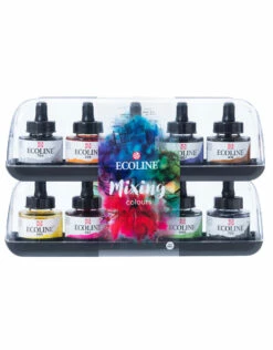 Ecoline Liquid Watercolors, Basic Pipette Set Of 10