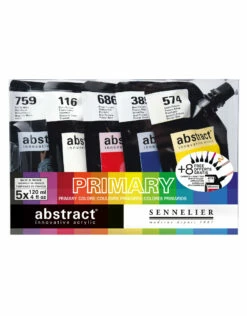 Sennelier Abstract Acrylics, Primary Set Of 5