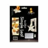 Mona Lisa Simple LeafSilver -THE ART STORE CNY speedball art products mona lisa simple leaf silve