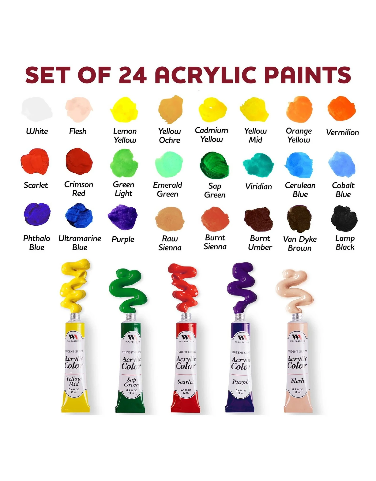 Hexagon Canvas & Round Brush Deluxe Painting Set 7 Hexagon Canvas & Round Brush Deluxe Painting Set - Image 5