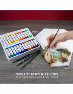 Hexagon Canvas & Round Brush Deluxe Painting Set 14 Hexagon Canvas & Round Brush Deluxe Painting Set -THE ART STORE CNY wa portman hexagon canvas round brush deluxe paint 5