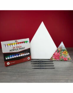 Triangle Canvas & Round Brush Deluxe Painting Set 15 Triangle Canvas & Round Brush Deluxe Painting Set -THE ART STORE CNY wa portman triangle canvas round brush deluxe pain 6