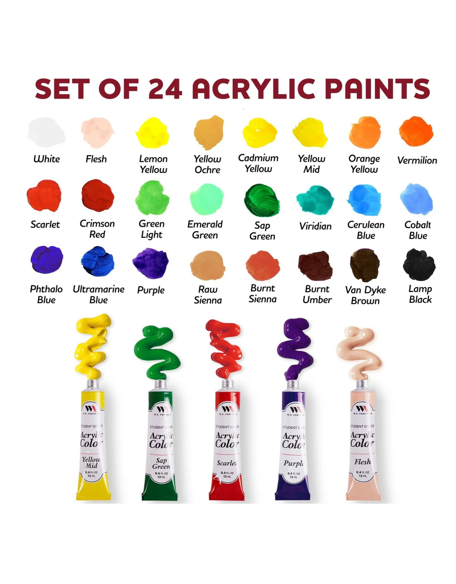 WA Portman Triangle Canvas & Dagger Brush Deluxe Painting Set 7 WA Portman Triangle Canvas & Dagger Brush Deluxe Painting Set - Image 5