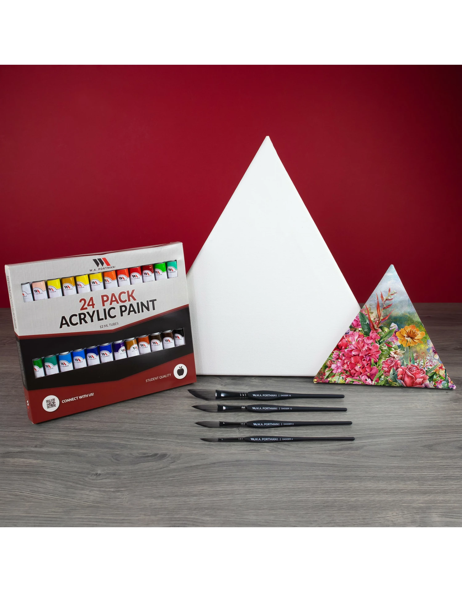 WA Portman Triangle Canvas & Dagger Brush Deluxe Painting Set 9 WA Portman Triangle Canvas & Dagger Brush Deluxe Painting Set - Image 7