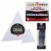 WA Portman Triangle Canvas & Flat Brush Deluxe Painting Set 2 WA Portman Triangle Canvas & Flat Brush Deluxe Painting Set -THE ART STORE CNY wa portman wa portman triangle canvas flat brush d