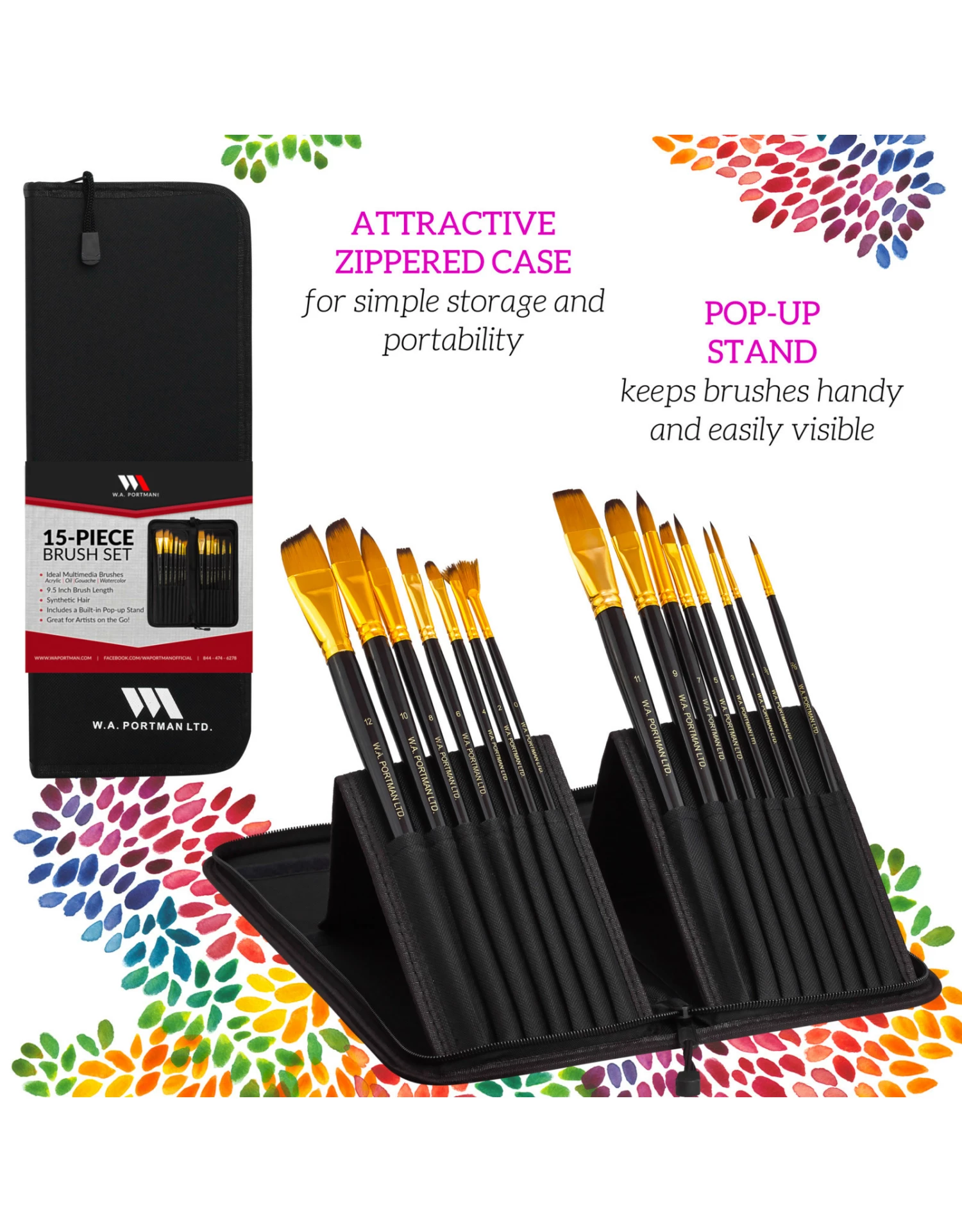 WA Portman Watercolor Paint & Brush Set 9 WA Portman Watercolor Paint & Brush Set - Image 7