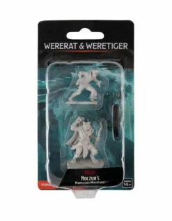 Wizkids Dungeons & Dragons Nolzur`s Marvelous Unpainted Miniatures: W11 Wererat & Weretiger