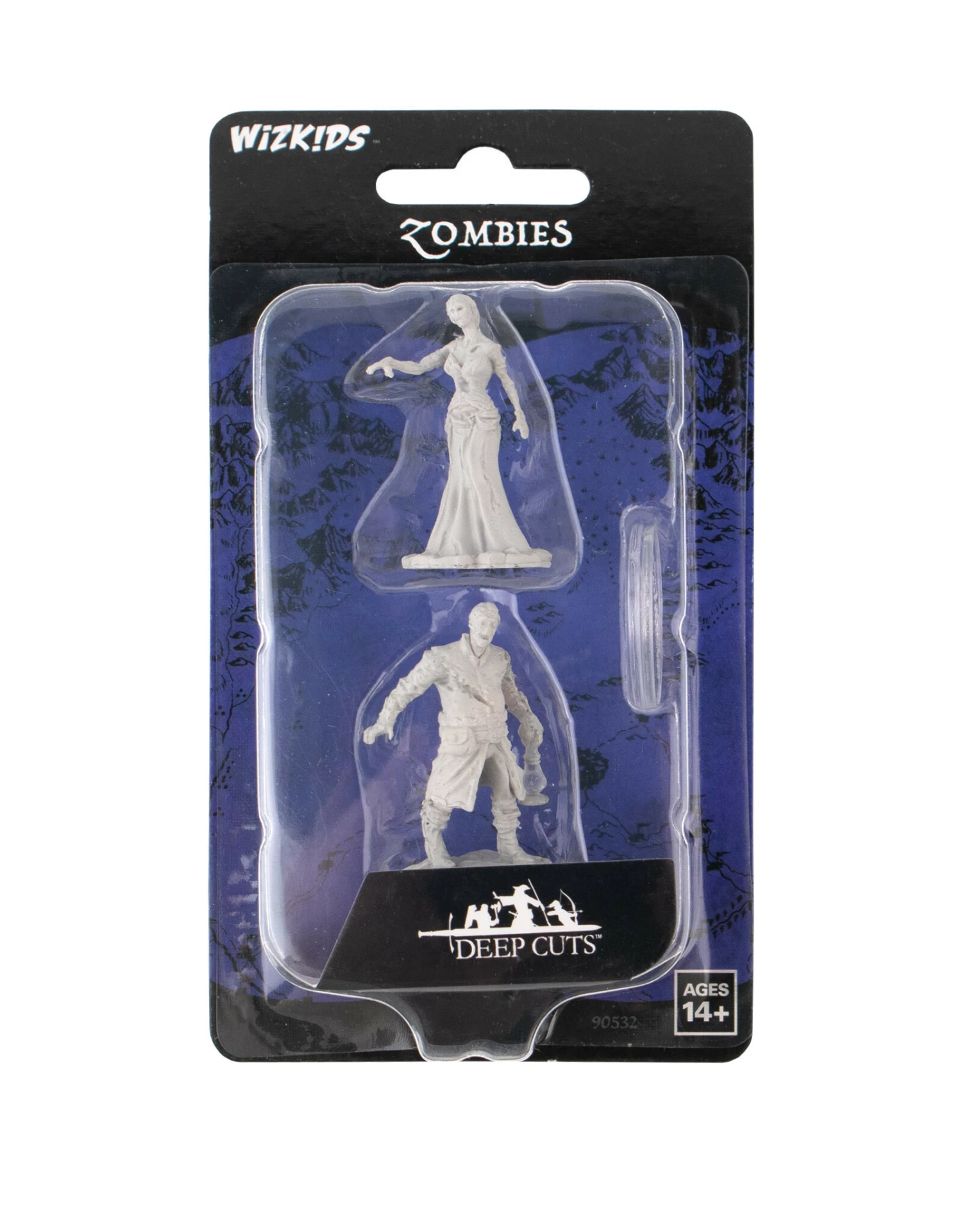 WizKids Deep Cuts Unpainted Miniatures: W18 Zombies 3 WizKids Deep Cuts Unpainted Miniatures: W18 Zombies