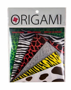 Yasutomo Origami Paper, Animal Print, 24 Sheets
