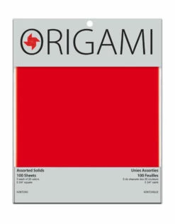 Yasutomo Origami Paper, Assorted Solids, 100 Sheets, 6 3/4" Square