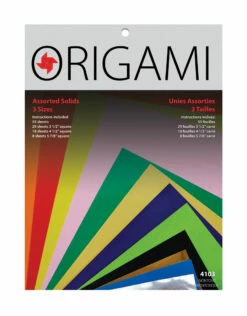 Yasutomo Origami Paper, Assorted Solids, Small