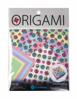 Yasutomo Origami Paper, Doodle Dots Patterns, 24 Sheets