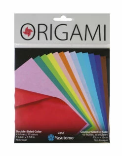 Yasutomo Origami Paper, Double Sided Color, 45 Sheets