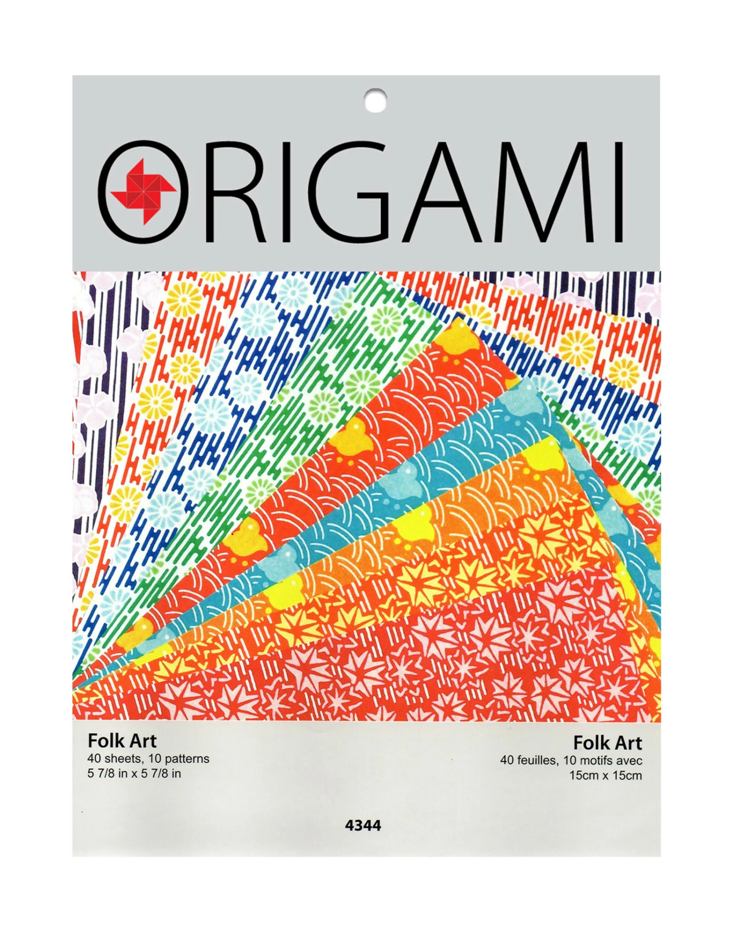 Yasutomo Origami Paper, Folk Art, 40 Sheets, 5 7/8” Square 3 Yasutomo Origami Paper, Folk Art, 40 Sheets, 5 7/8” Square