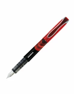 Zebra Fountain Pen, Red (F)