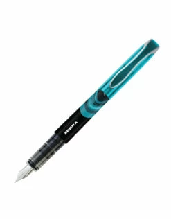 Zebra Fountain Pen, Turquoise (F)